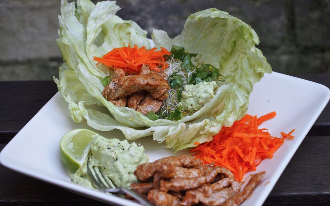 Wholesome Lime Pork & Paprika Lettuce Cups