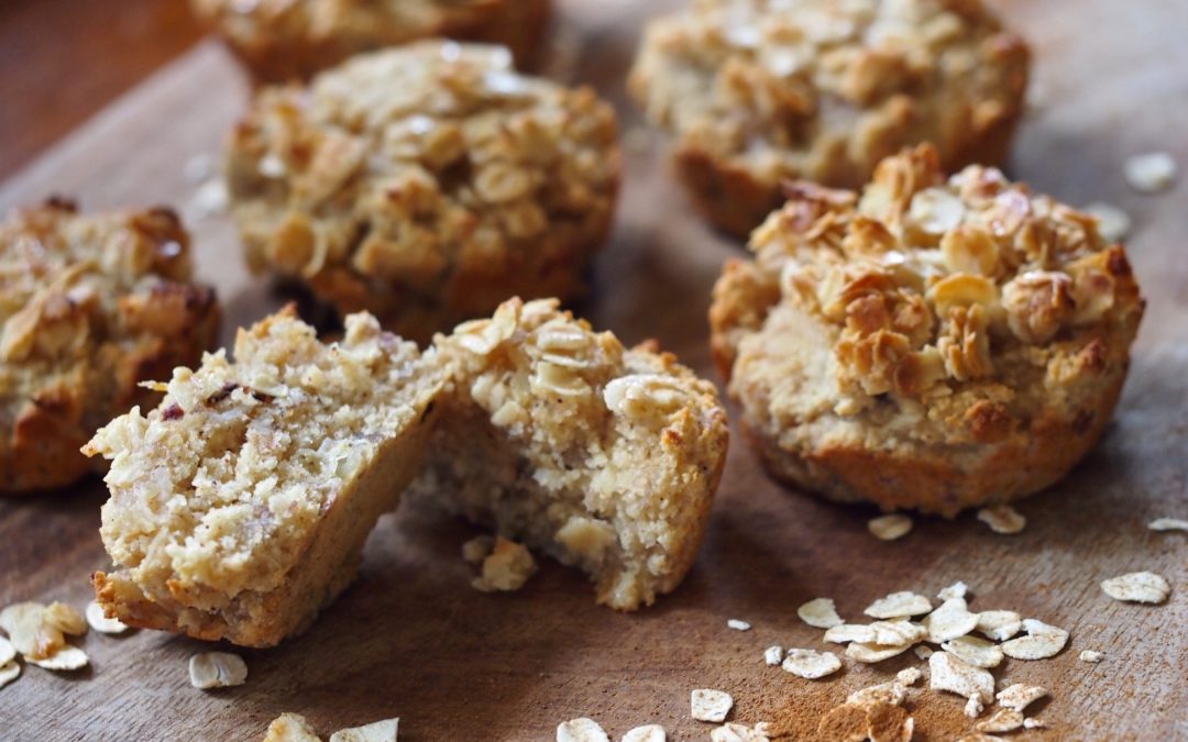 Caramelised Banana Oat Muffins