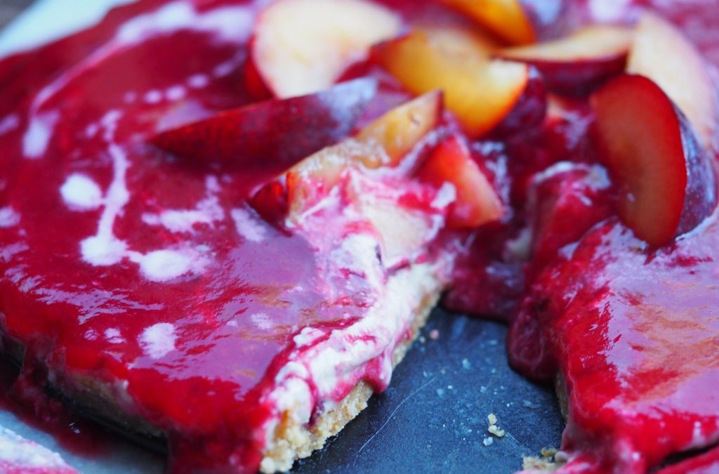 Raw Vegan Plum & Banana Pie