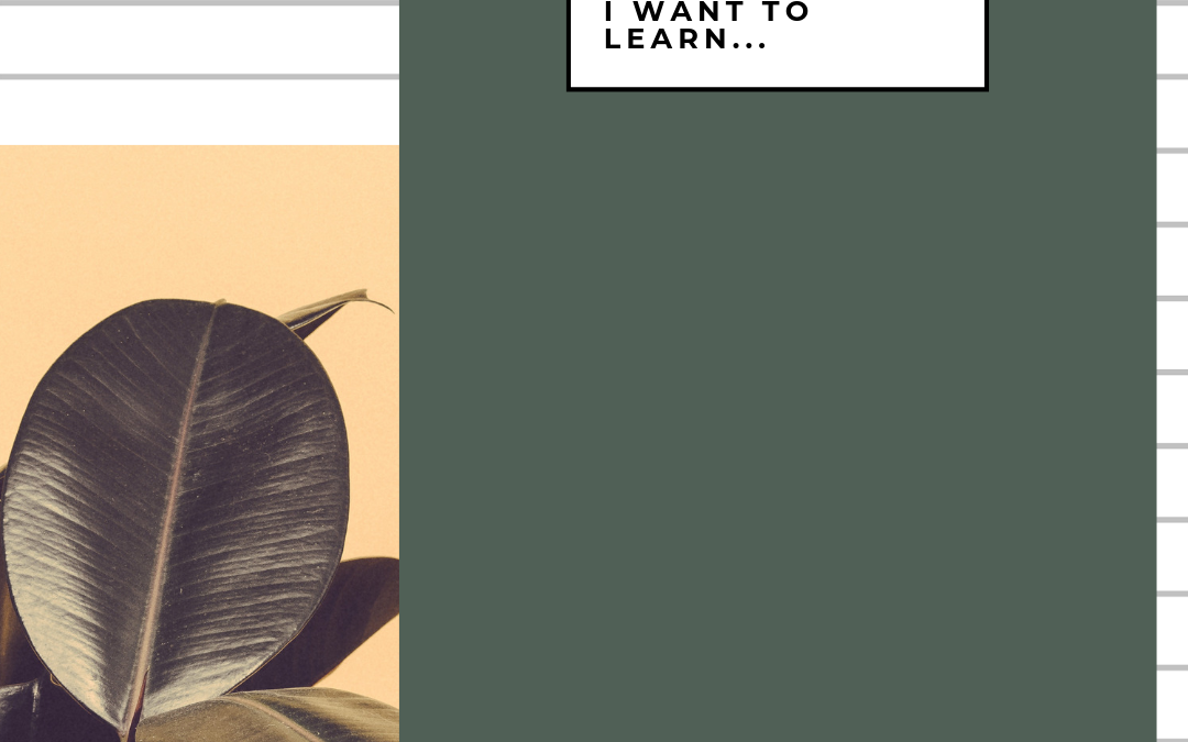 Journaling – To Learn