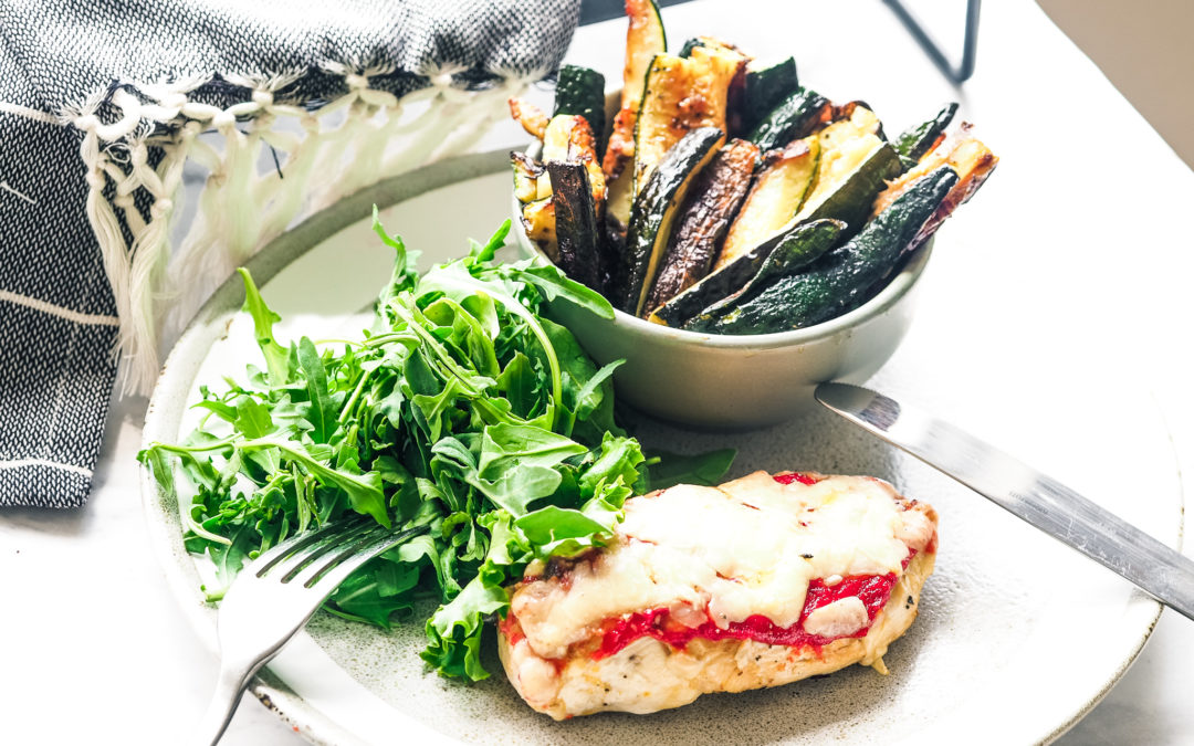 Chicken Parmigiana With Zucchini Chips