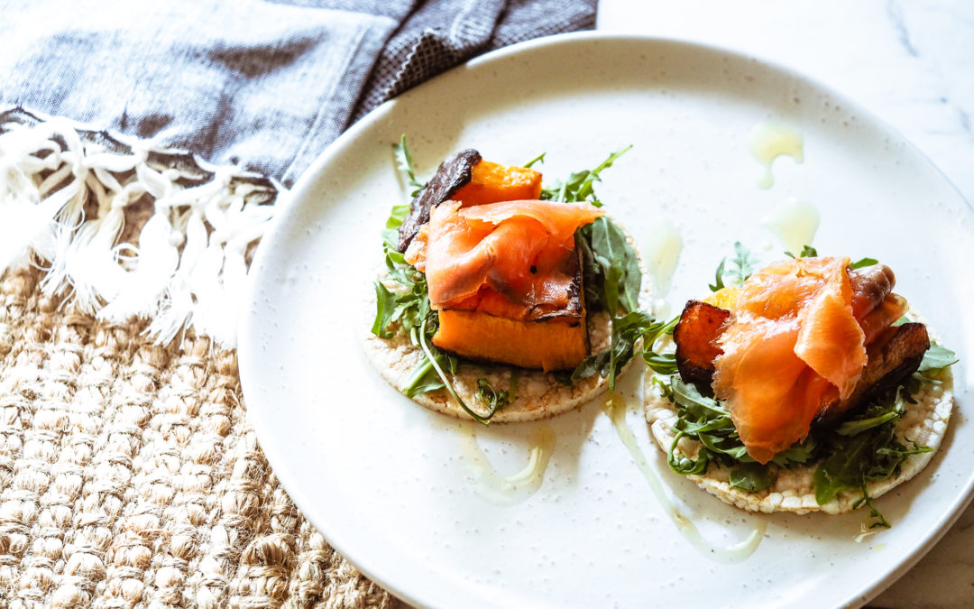 Toppers – Rocket, Roast Pumpkin & Smoked Salmon