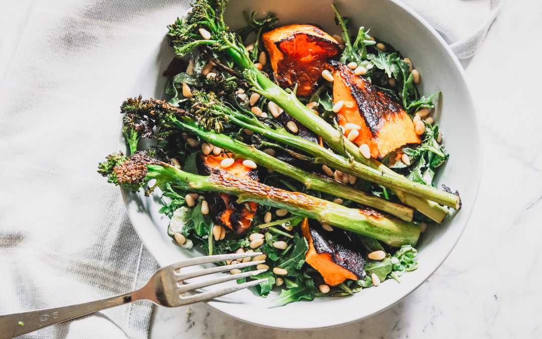 Pumpkin, Pine Nuts & Broccolini Salad