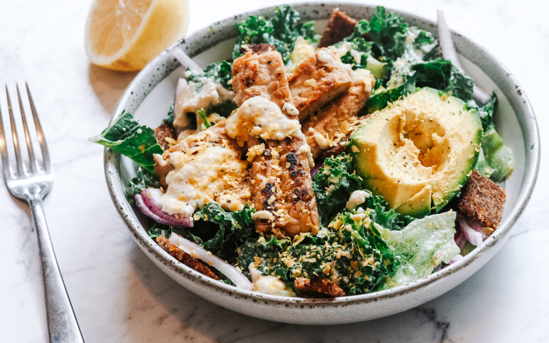 Kale & Tempeh Caesar Salad