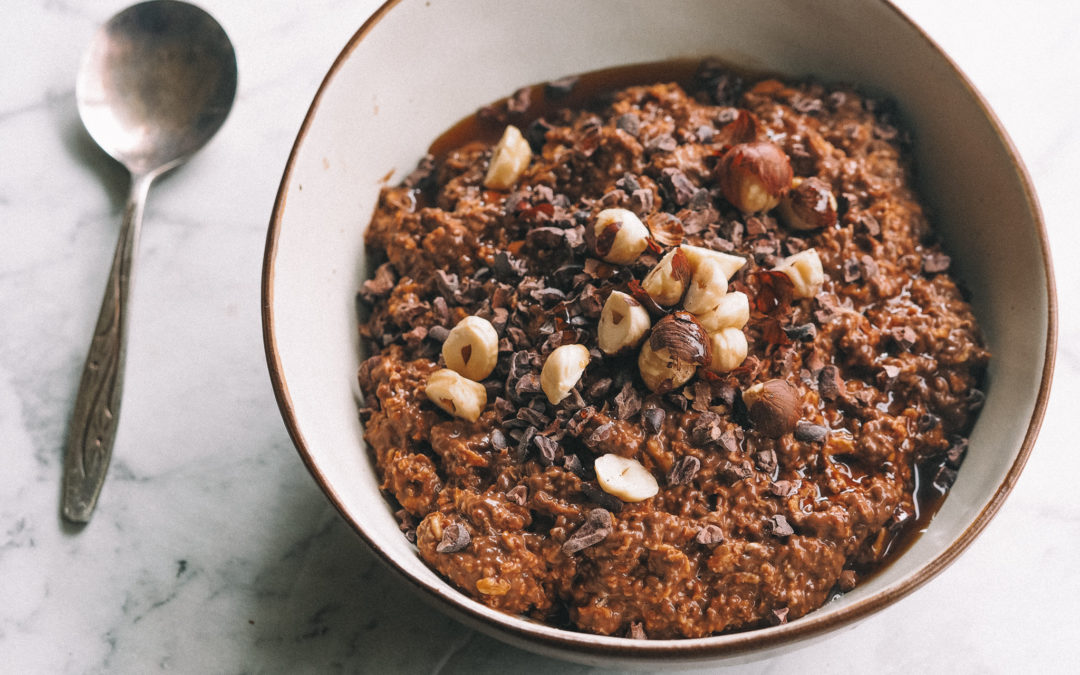 Cocao Hazelnut Maple Overnight Oats