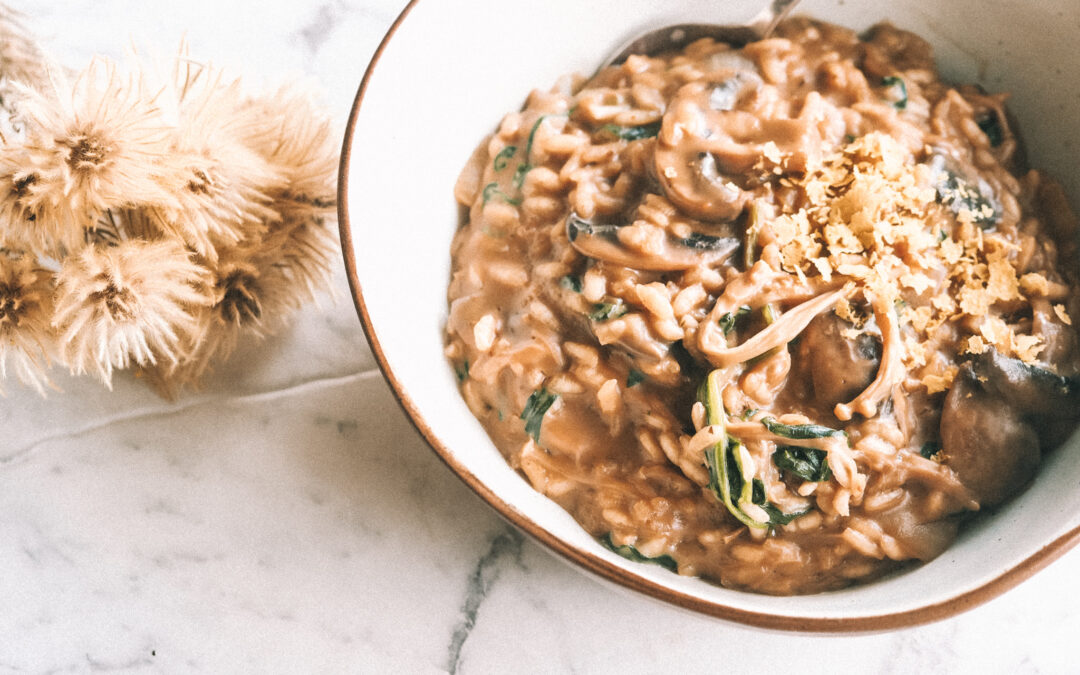 Creamy Vegan Mushroom Risotto