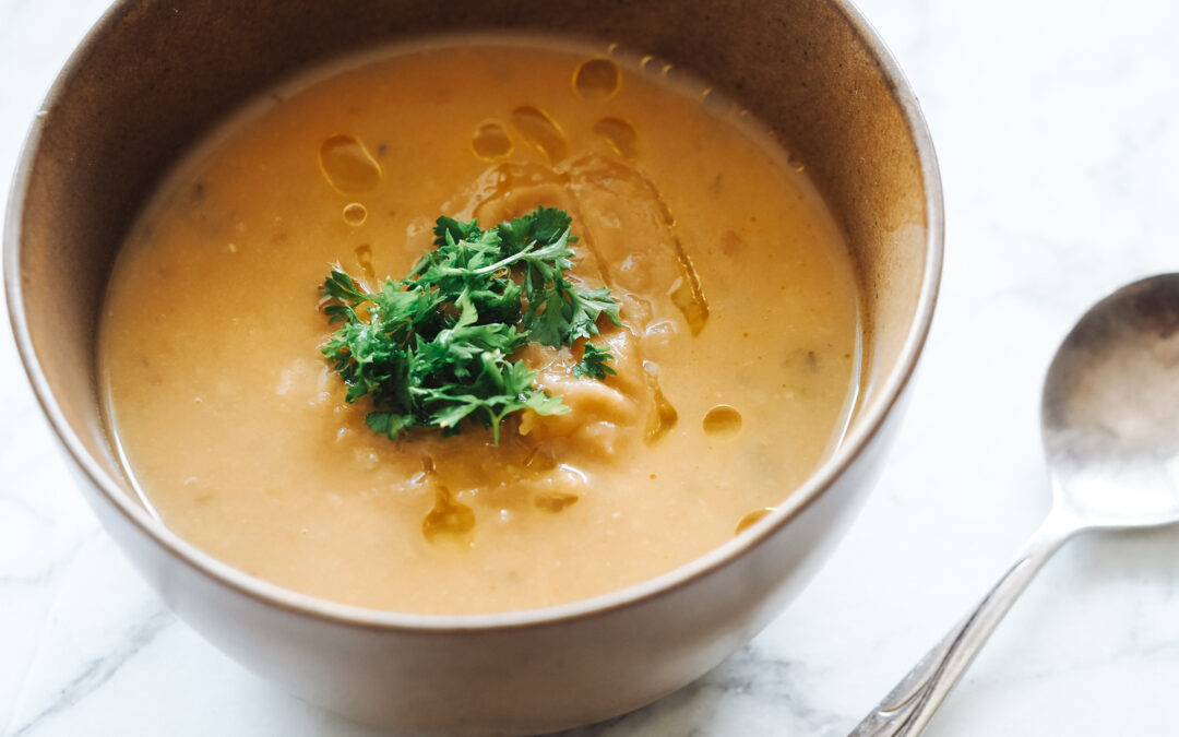 Pea, Carrot & Kale Soup