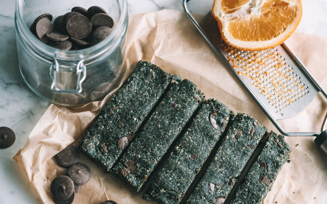 Green Carob & Orange Slice