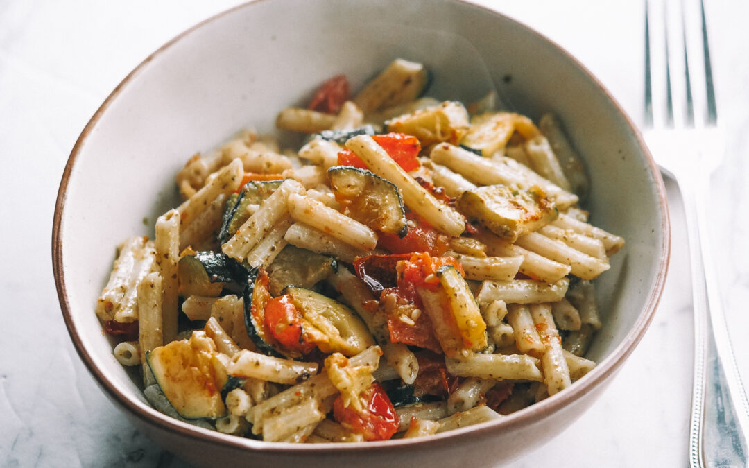 Pesto Tomato & Zucchini Pasta