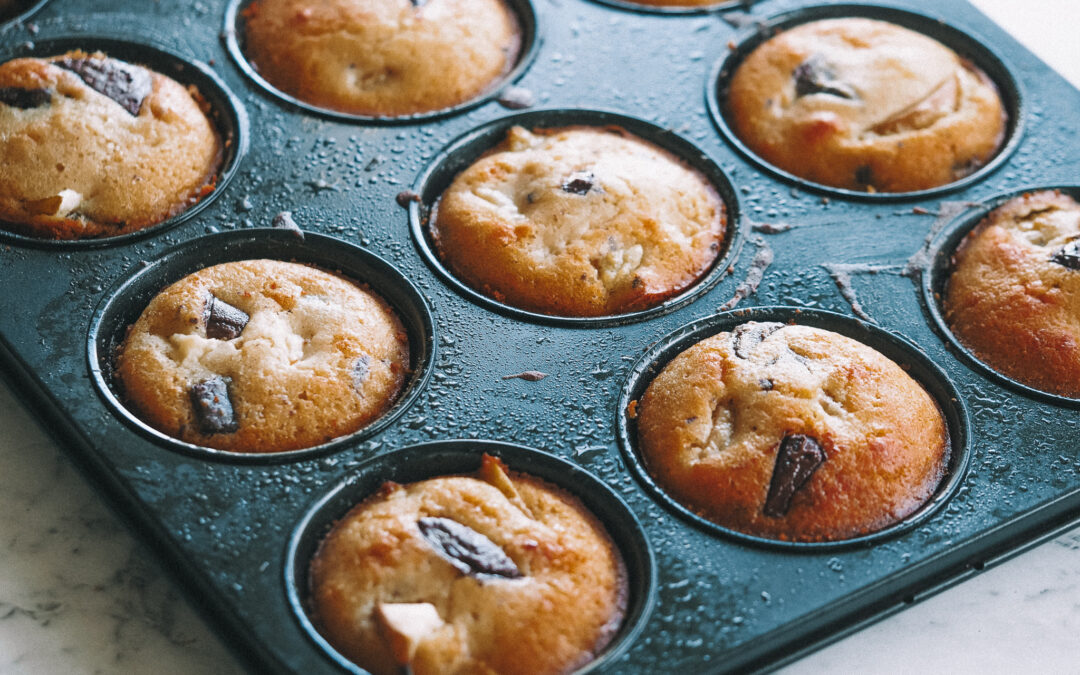 Pear & Dark Chocolate Muffins