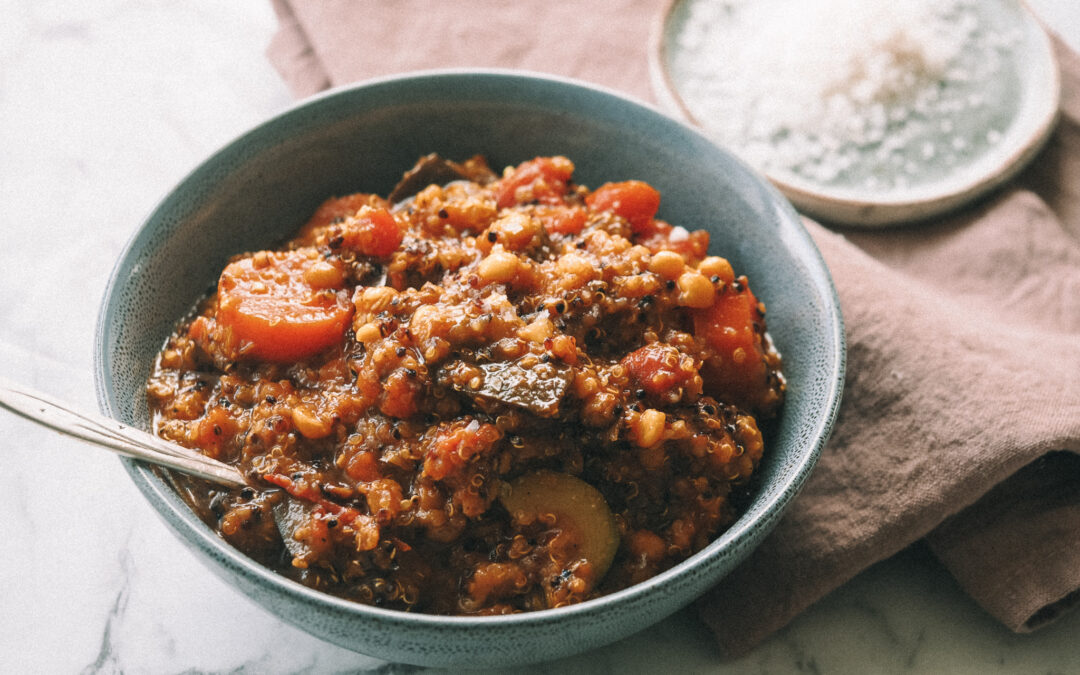 Chunky Vegetable, Quinoa and Lentil Soup